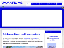 Tablet Screenshot of jamafil.ch